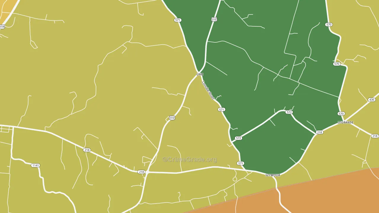 Uno, KY Map of Drug-Related Crime Rates