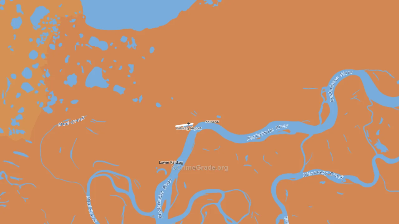 Upper Kalskag, AK Map of Drug-Related Crime Rates
