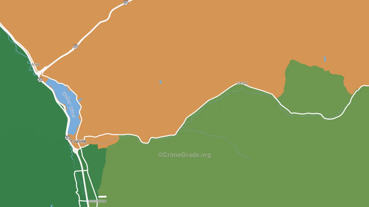 Upton, UT Map of Drug-Related Crime Rates