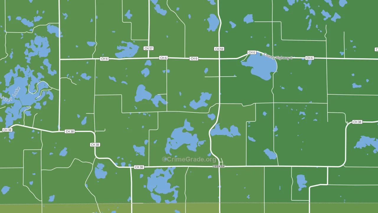 Urbank, MN Map of Drug-Related Crime Rates