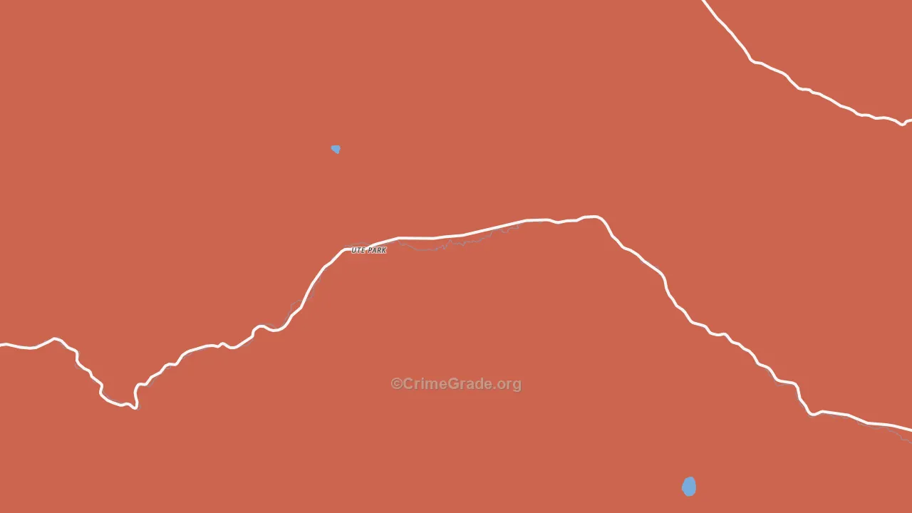 Ute Park, NM Map of Drug-Related Crime Rates