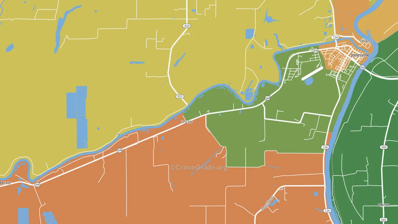 Utility, LA Map of Drug-Related Crime Rates