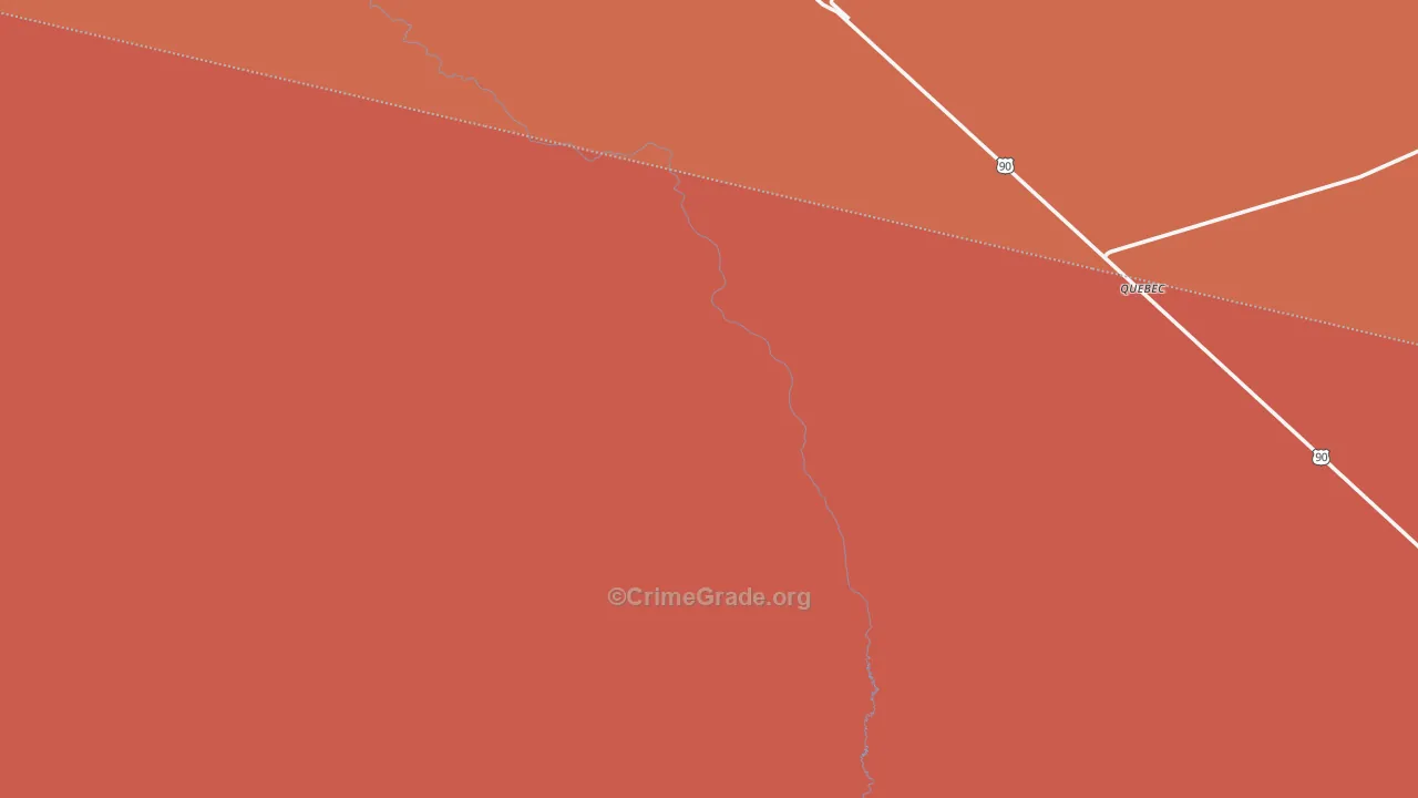 Valentine, TX Map of Drug-Related Crime Rates
