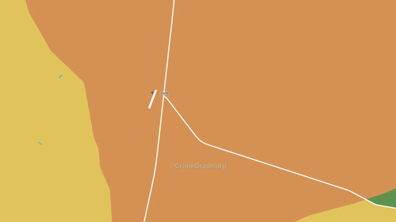 Valle, AZ Map of Drug-Related Crime Rates