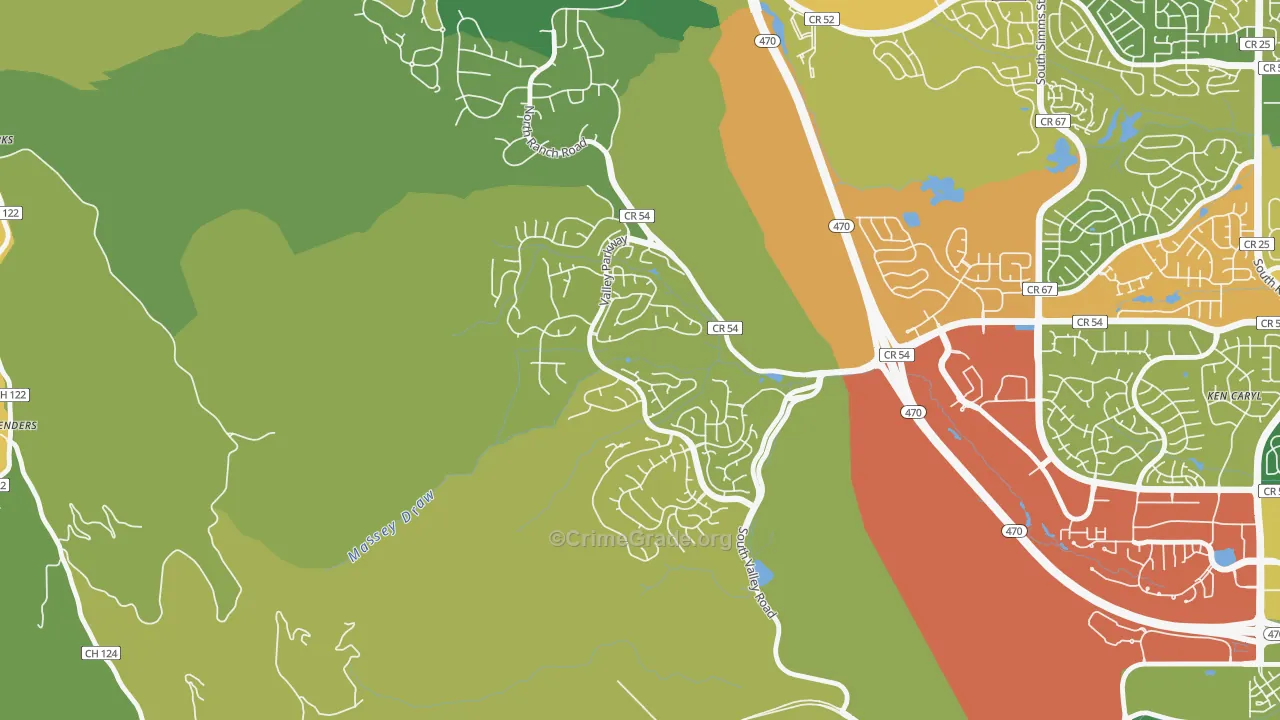 Valley Legacy, Littleton, CO Map of Drug-Related Crime Rates