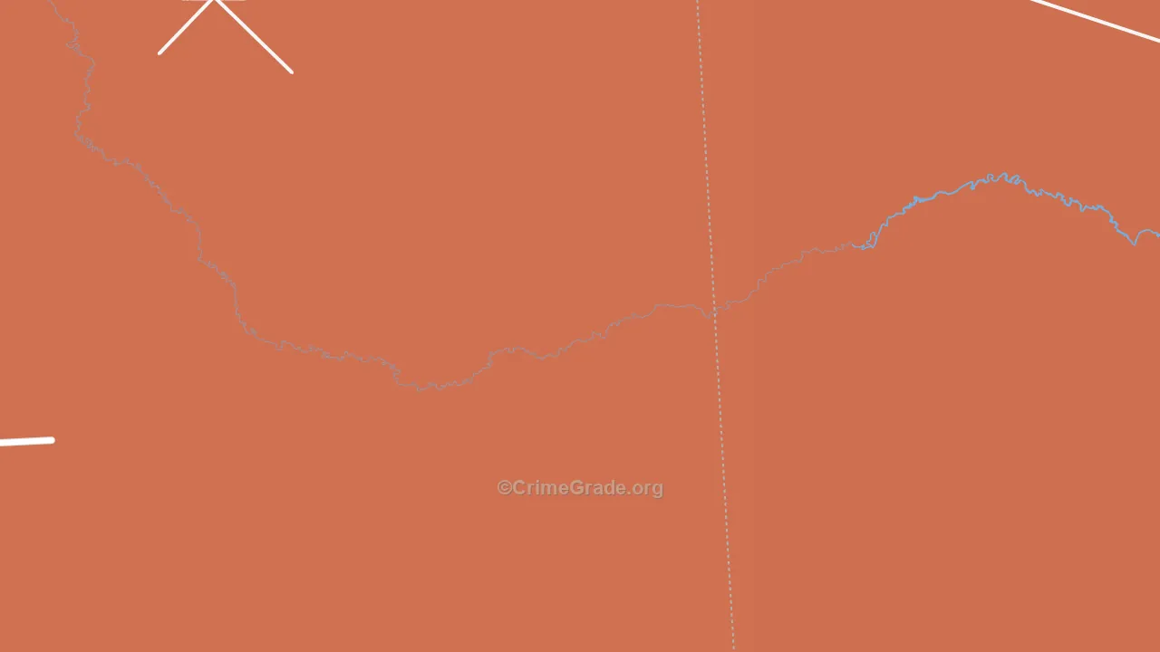 Valley Wells, TX Map of Drug-Related Crime Rates