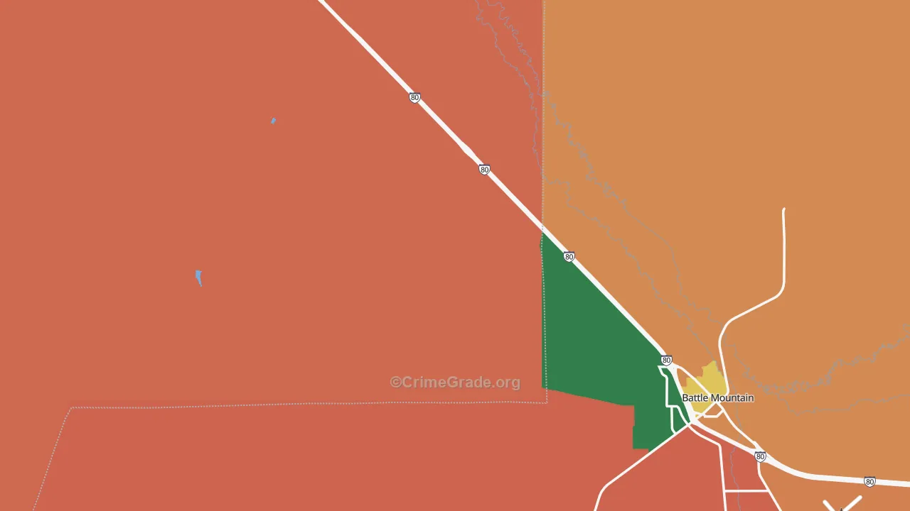 Valmy, NV Map of Drug-Related Crime Rates