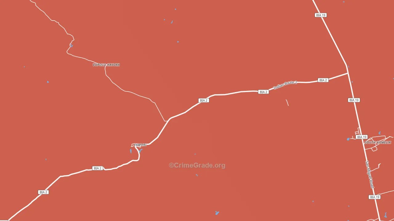 Vamori, AZ Map of Drug-Related Crime Rates