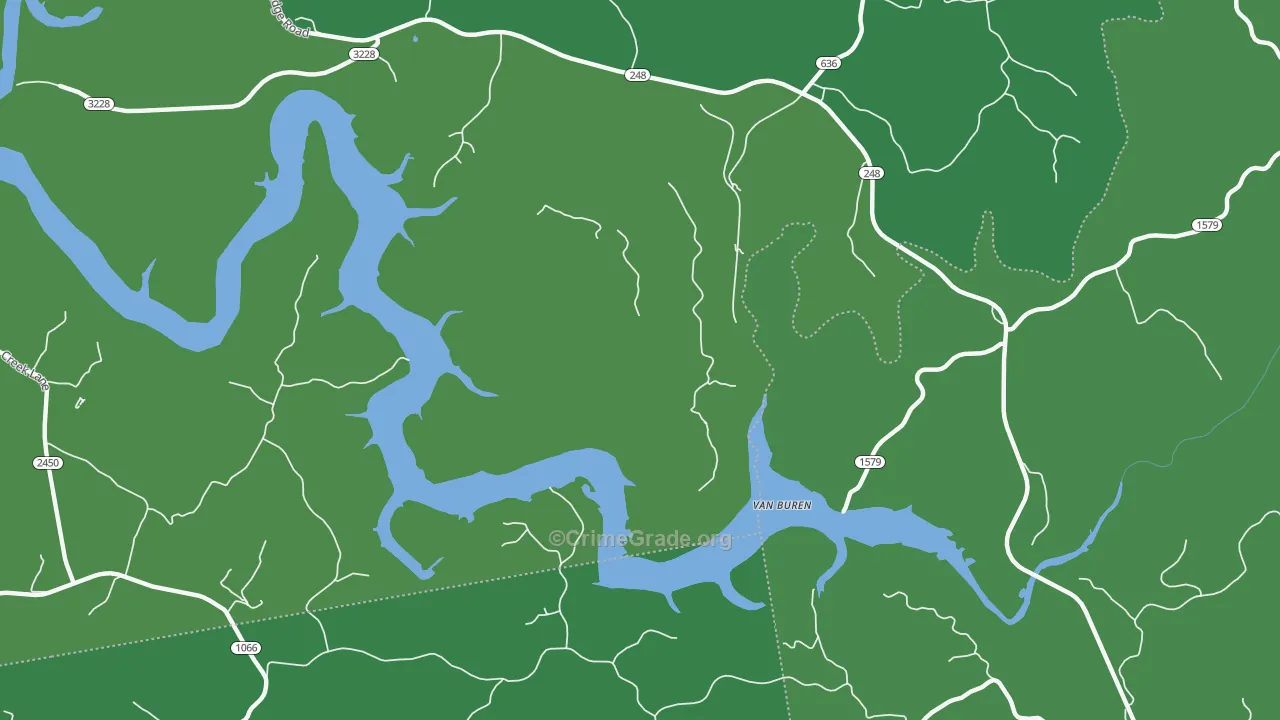 Van Buren, KY Map of Drug-Related Crime Rates