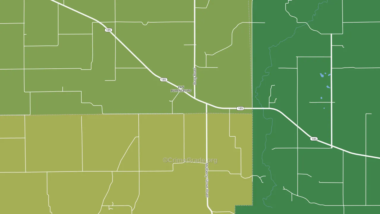 Van Burensburg, IL Map of Drug-Related Crime Rates