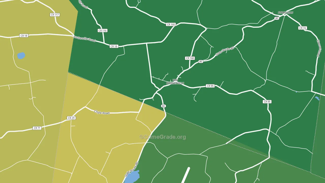 Van Hornesville, NY Map of Drug-Related Crime Rates