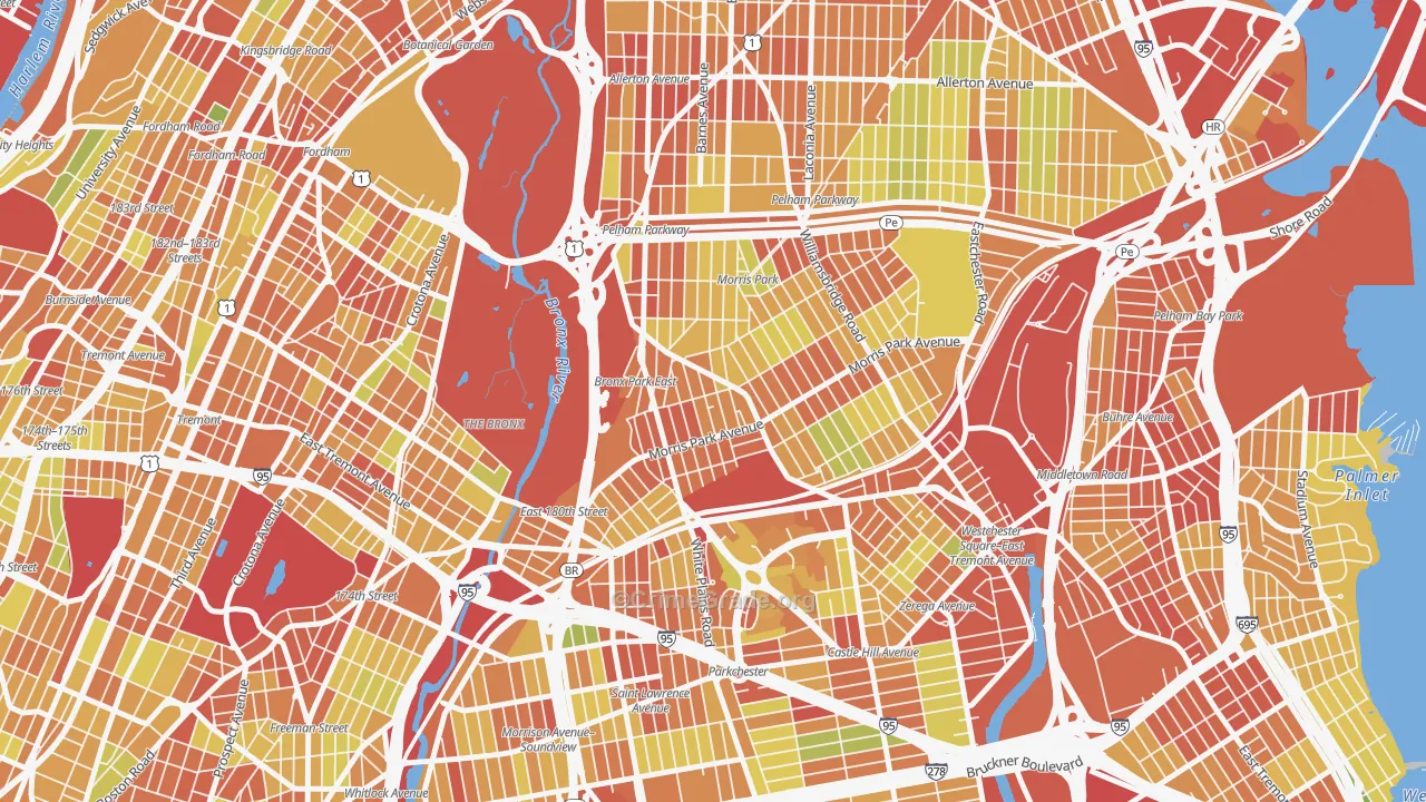 Van Nest, Bronx, NY Map of Drug-Related Crime Rates