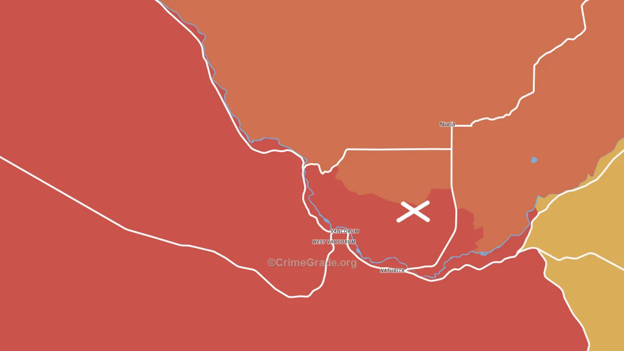 Vancorum, CO Map of Drug-Related Crime Rates