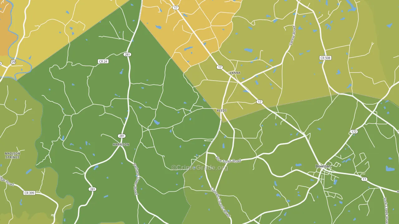 Vanna, GA Map of Drug-Related Crime Rates