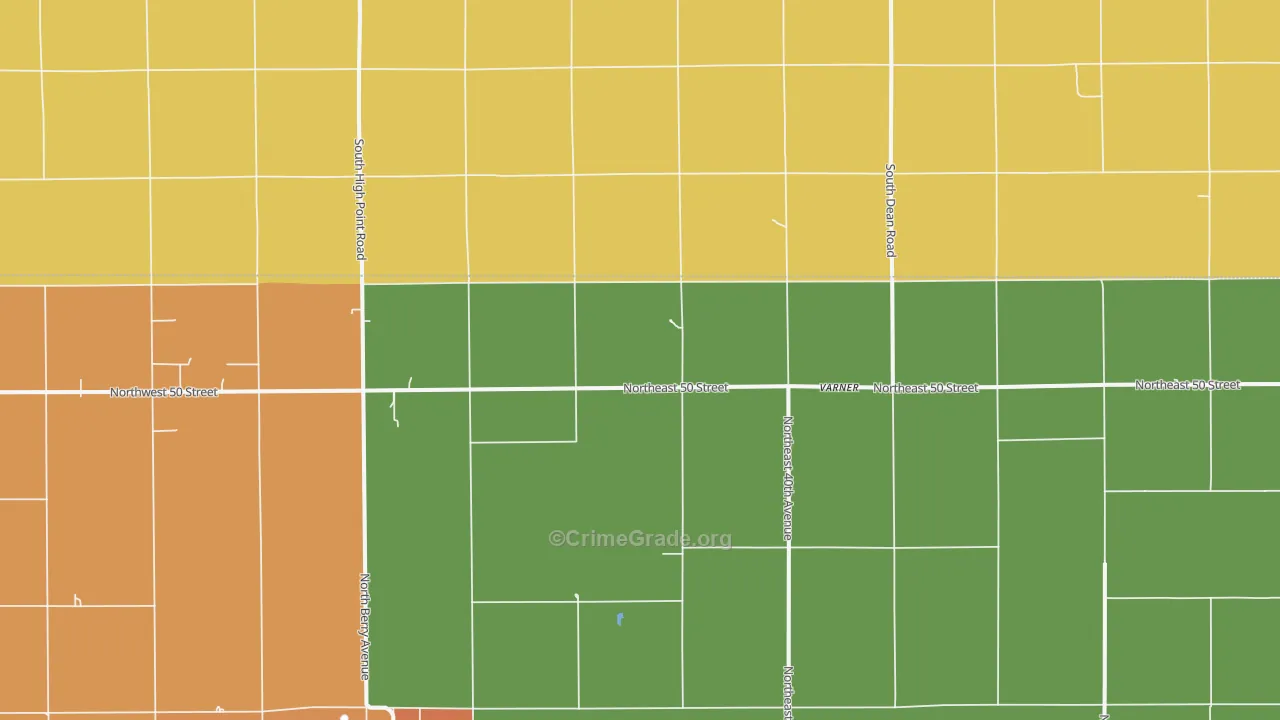 Varner, KS Map of Drug-Related Crime Rates