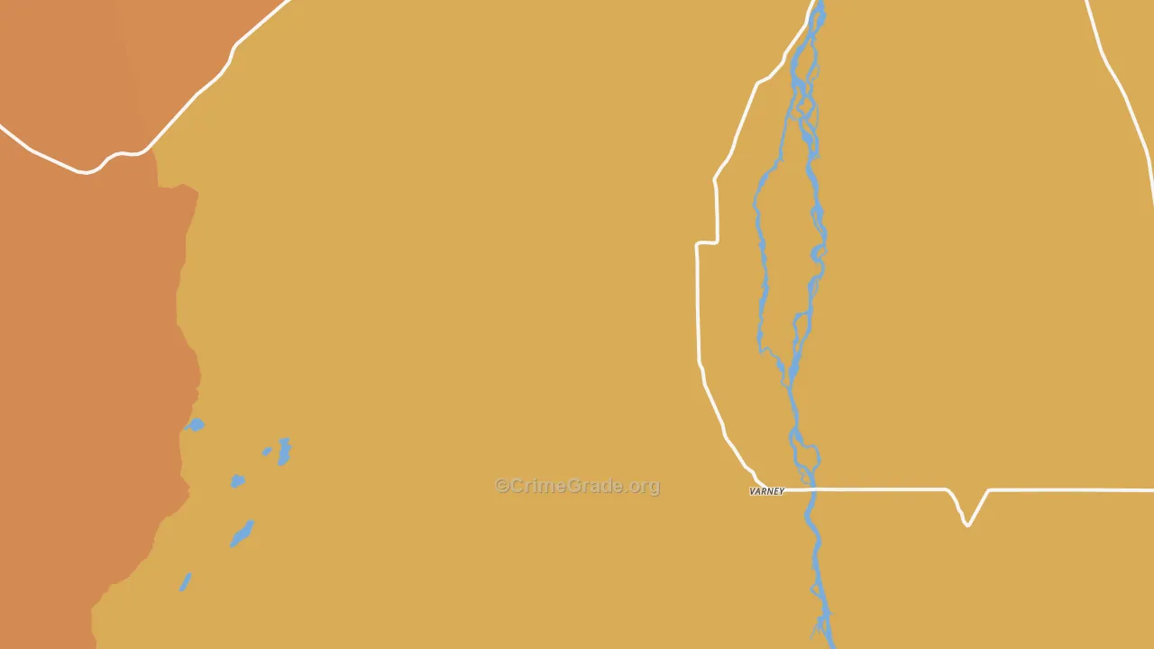 Varney, MT Map of Drug-Related Crime Rates