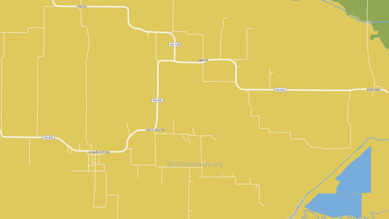 Vasco, TX Map of Drug-Related Crime Rates
