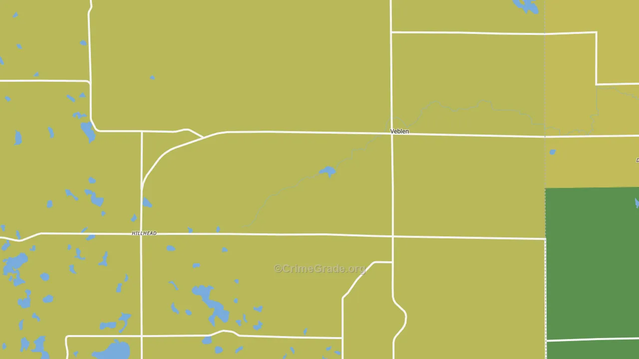 Veblen, SD Map of Drug-Related Crime Rates