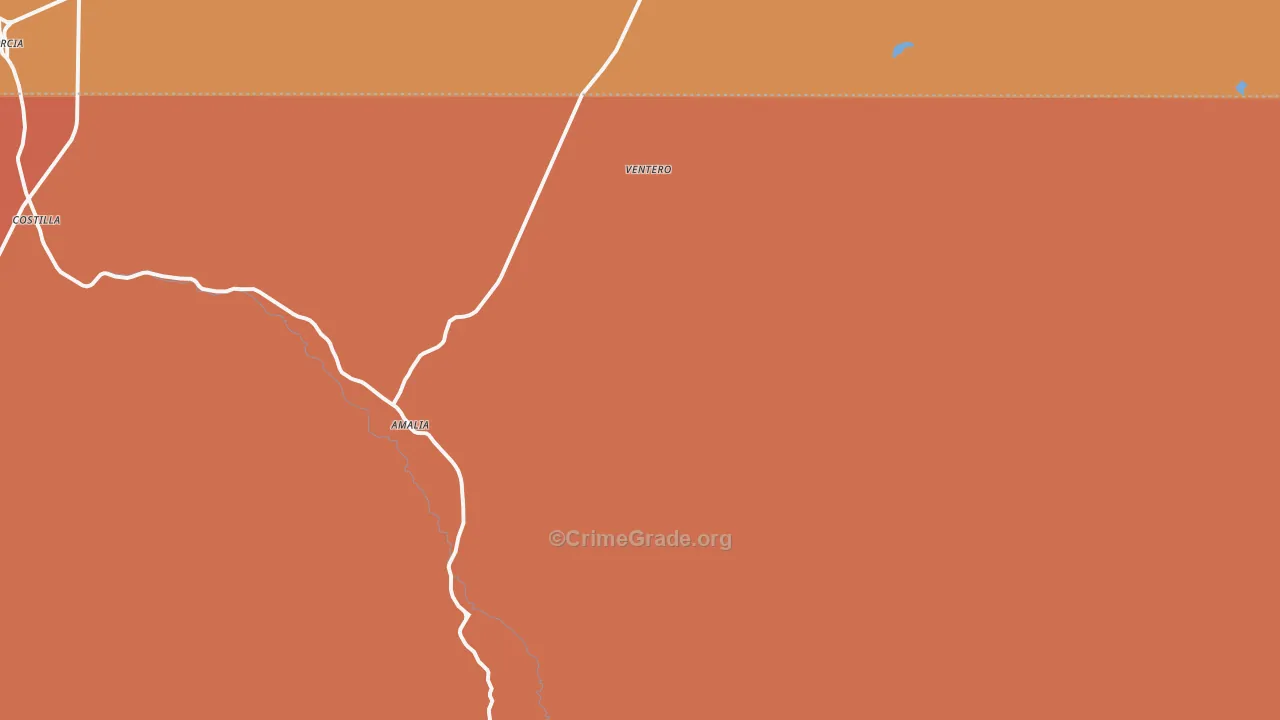 Ventero, NM Map of Drug-Related Crime Rates