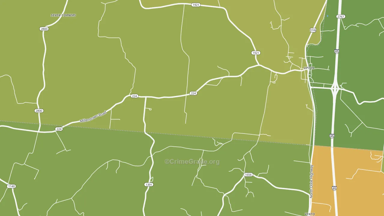 Vento, KY Map of Drug-Related Crime Rates