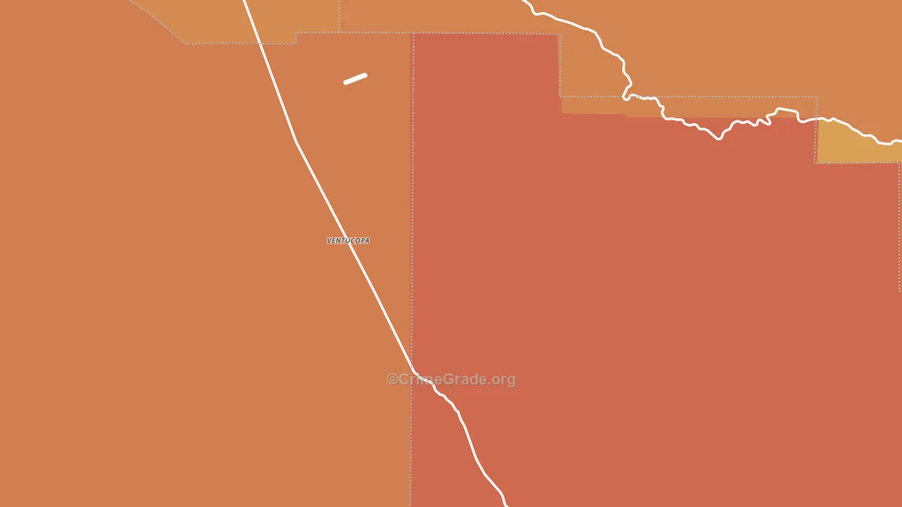 Ventucopa, CA Map of Drug-Related Crime Rates