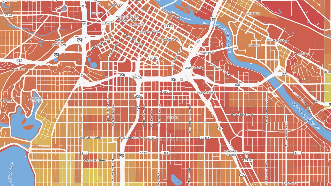 Ventura Village, Minneapolis, MN Map of Drug-Related Crime Rates