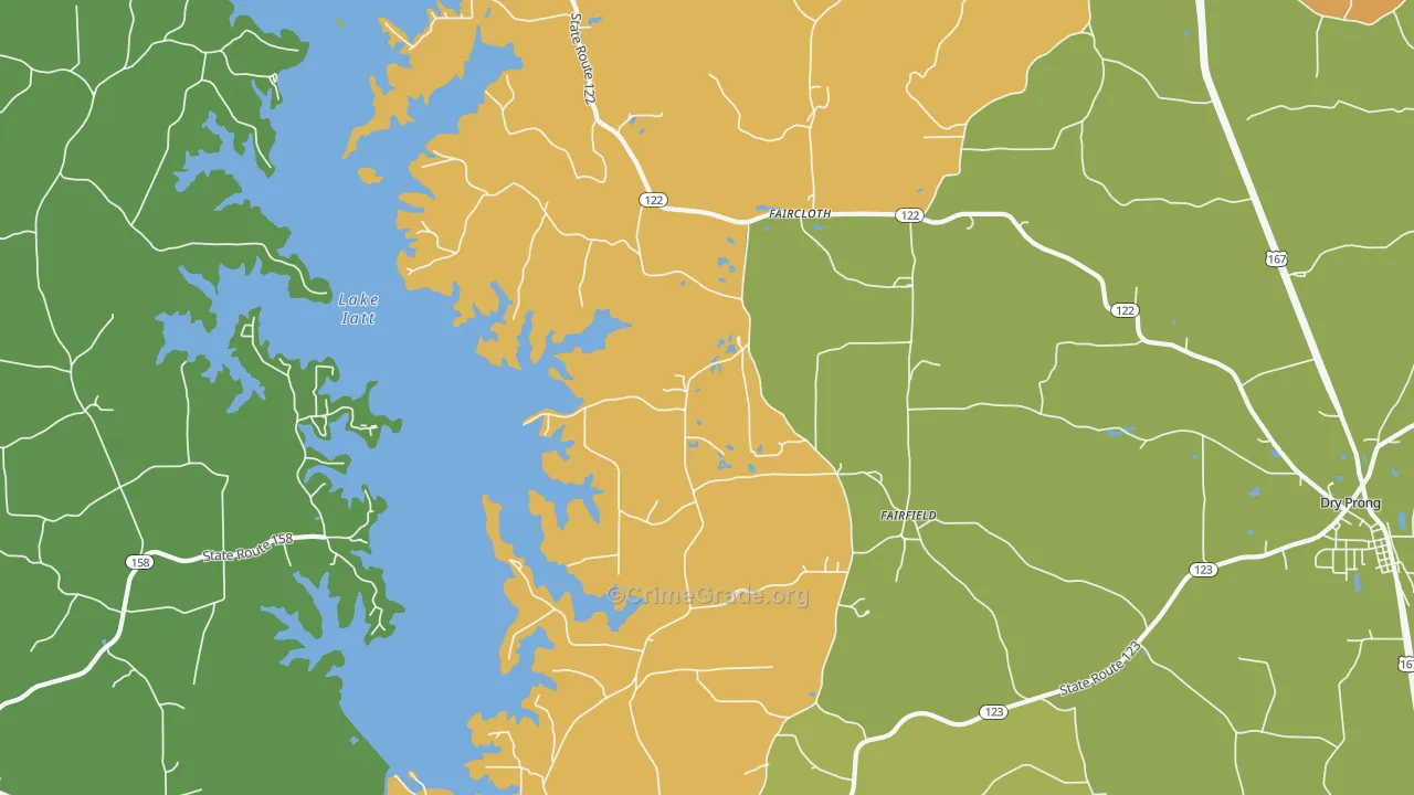 Verda, LA Map of Drug-Related Crime Rates