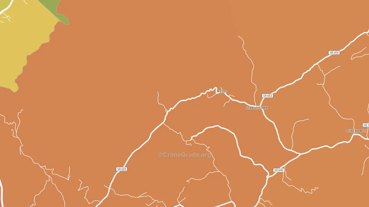 Verdi, VA Map of Drug-Related Crime Rates
