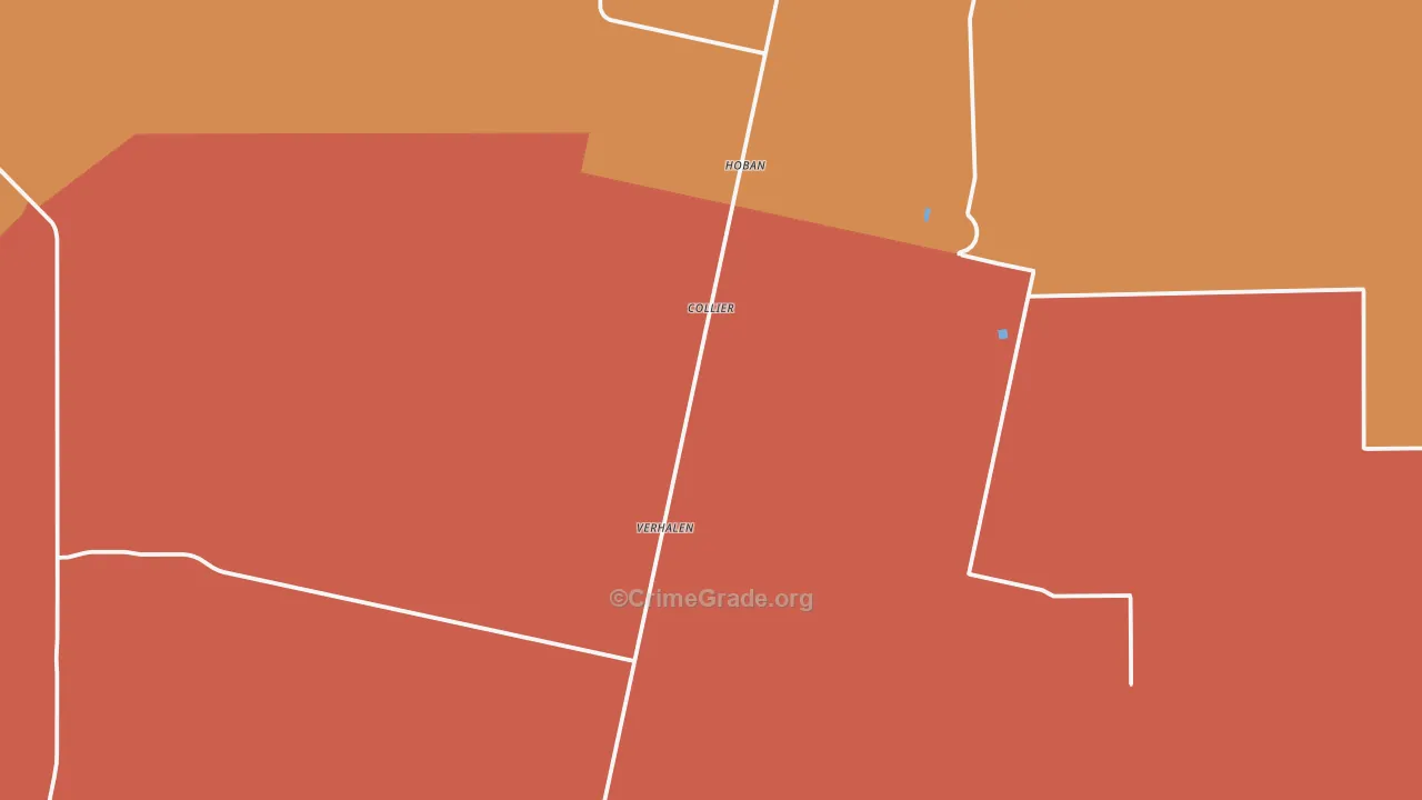 Verhalen, TX Map of Drug-Related Crime Rates