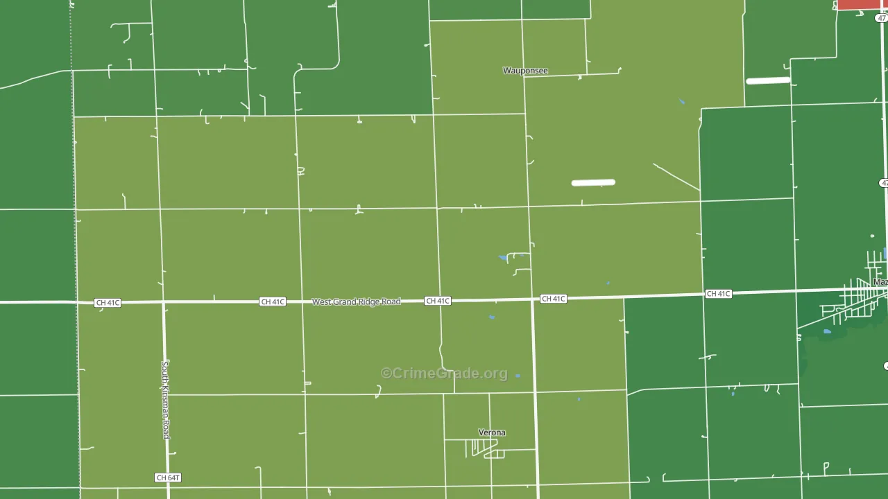 Verona, IL Map of Drug-Related Crime Rates