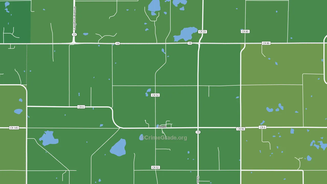 Veseli, MN Map of Drug-Related Crime Rates