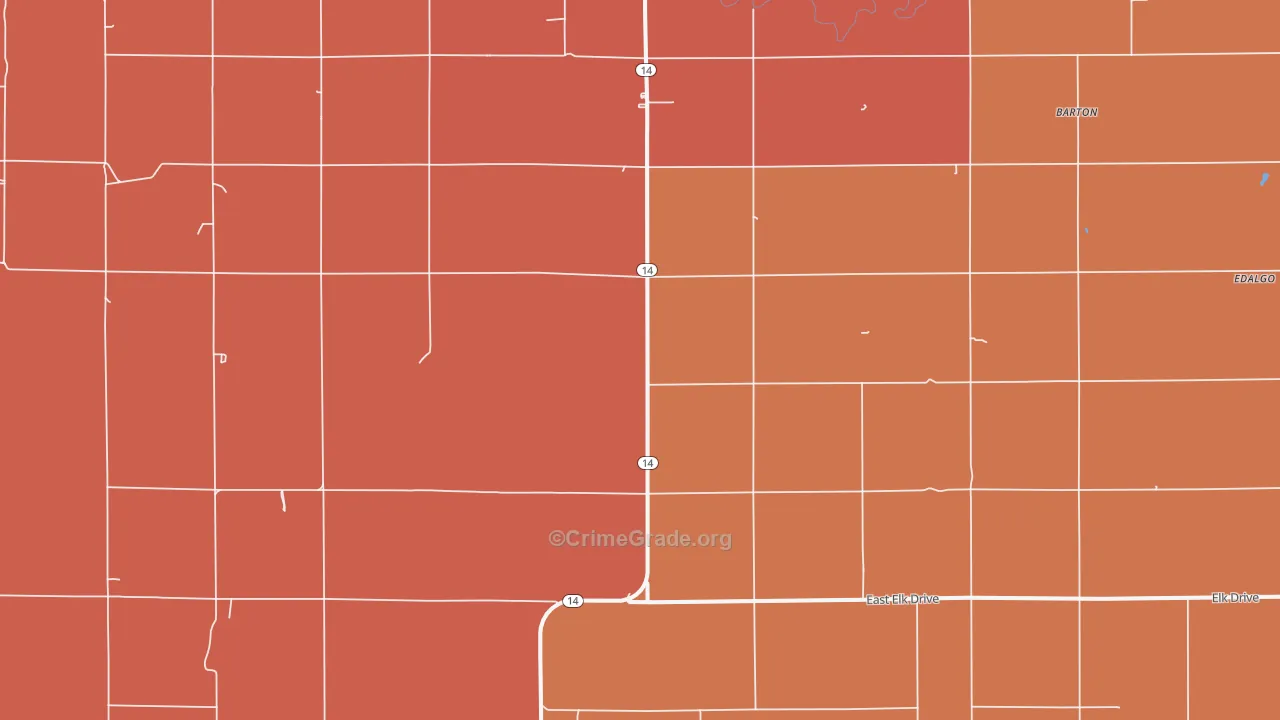 Vesper, KS Map of Drug-Related Crime Rates