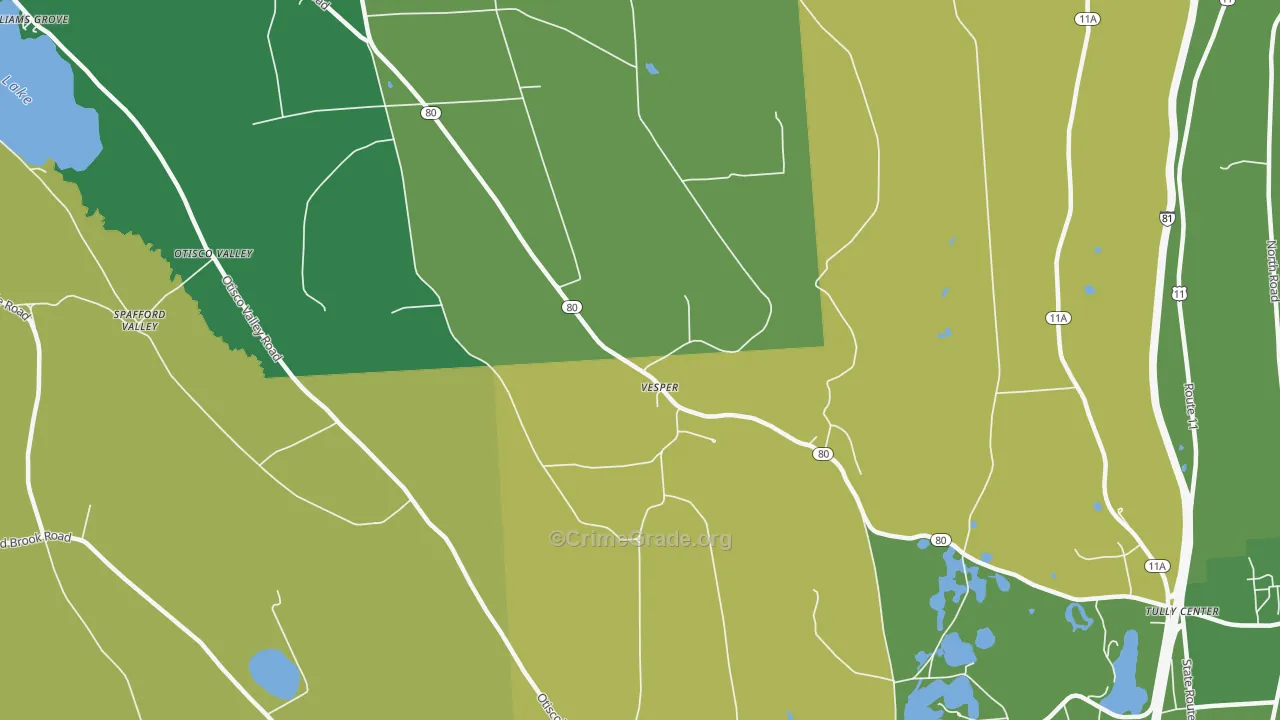 Vesper, NY Map of Drug-Related Crime Rates