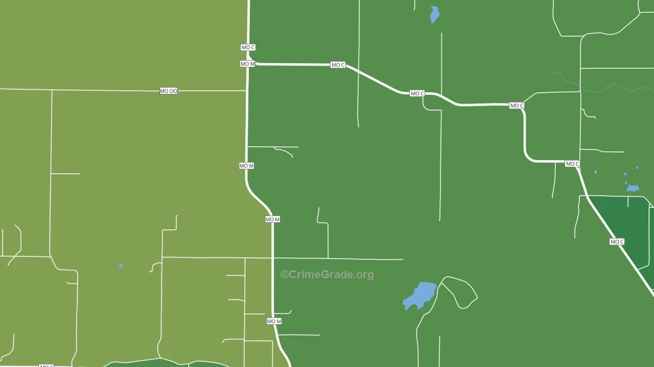 Vibbard, MO Map of Drug-Related Crime Rates