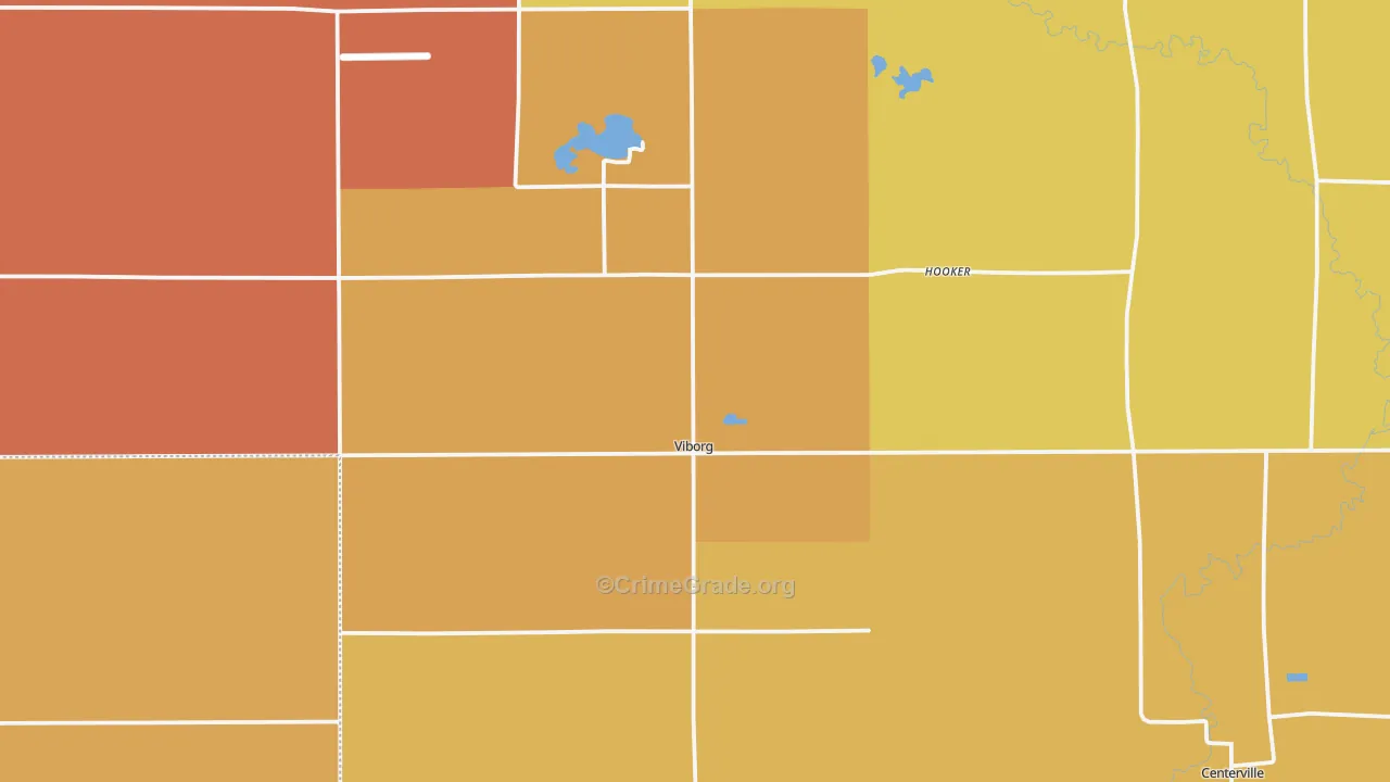 Viborg, SD Map of Drug-Related Crime Rates
