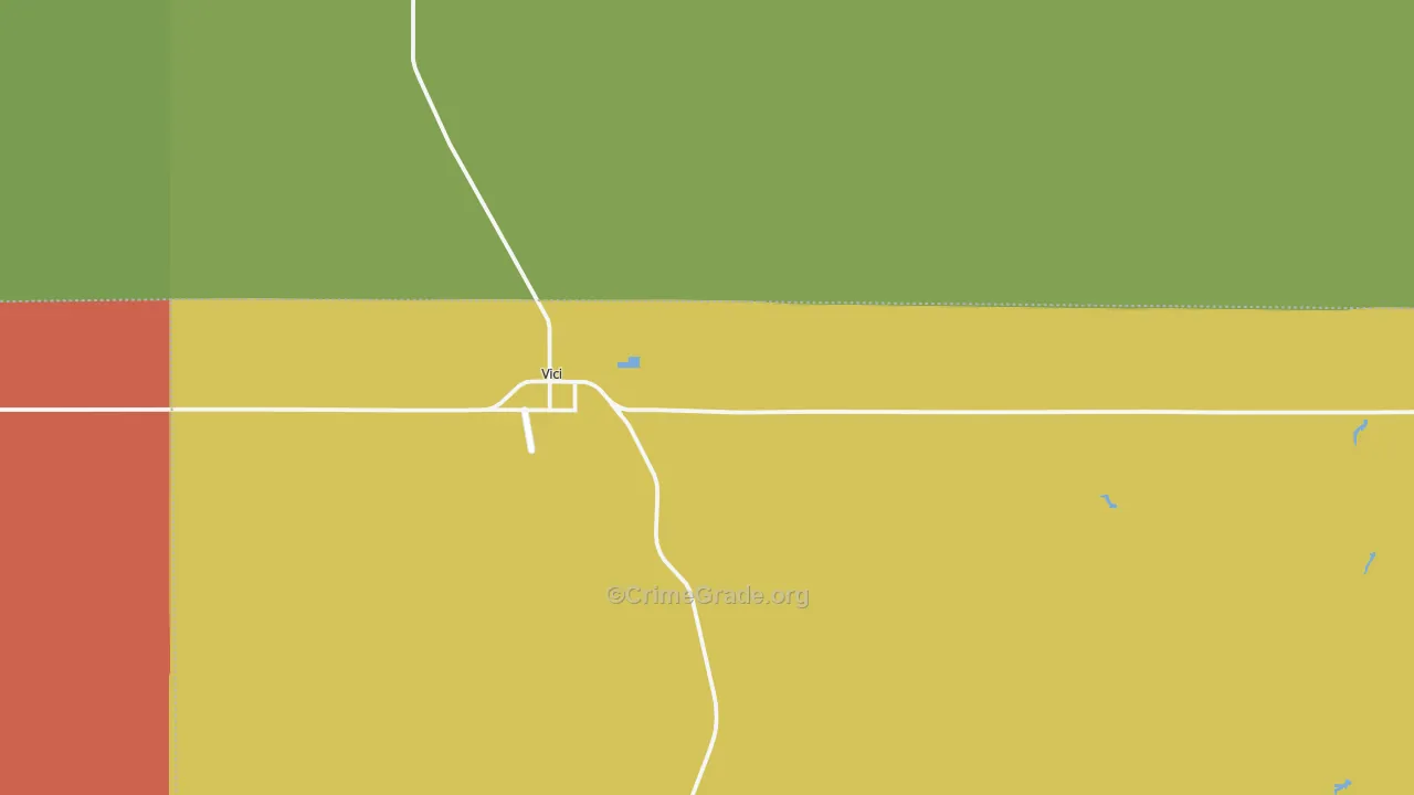 Vici, OK Map of Drug-Related Crime Rates