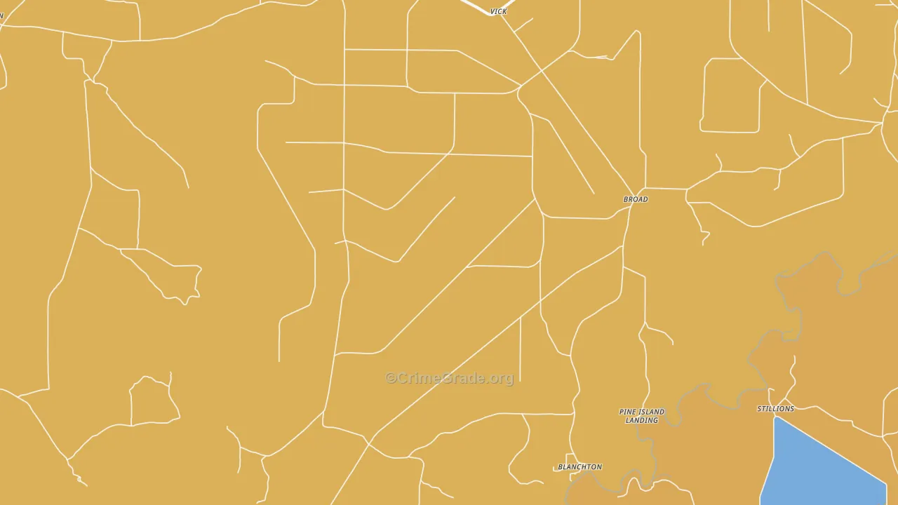 Vick, AR Map of Drug-Related Crime Rates