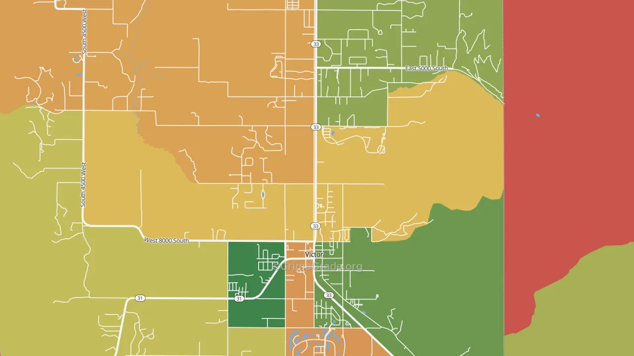 Victor, ID Map of Drug-Related Crime Rates