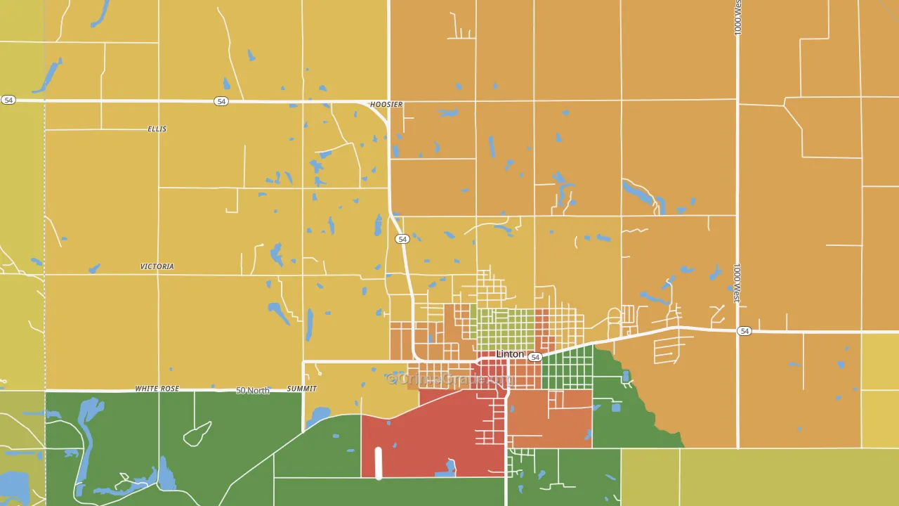 Victoria, IN Map of Drug-Related Crime Rates