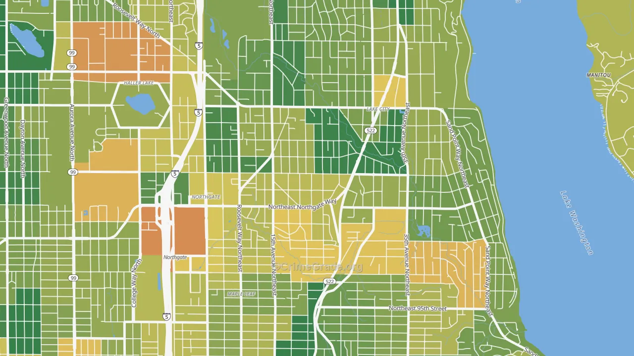 Victory Heights, Seattle, WA Map of Drug-Related Crime Rates