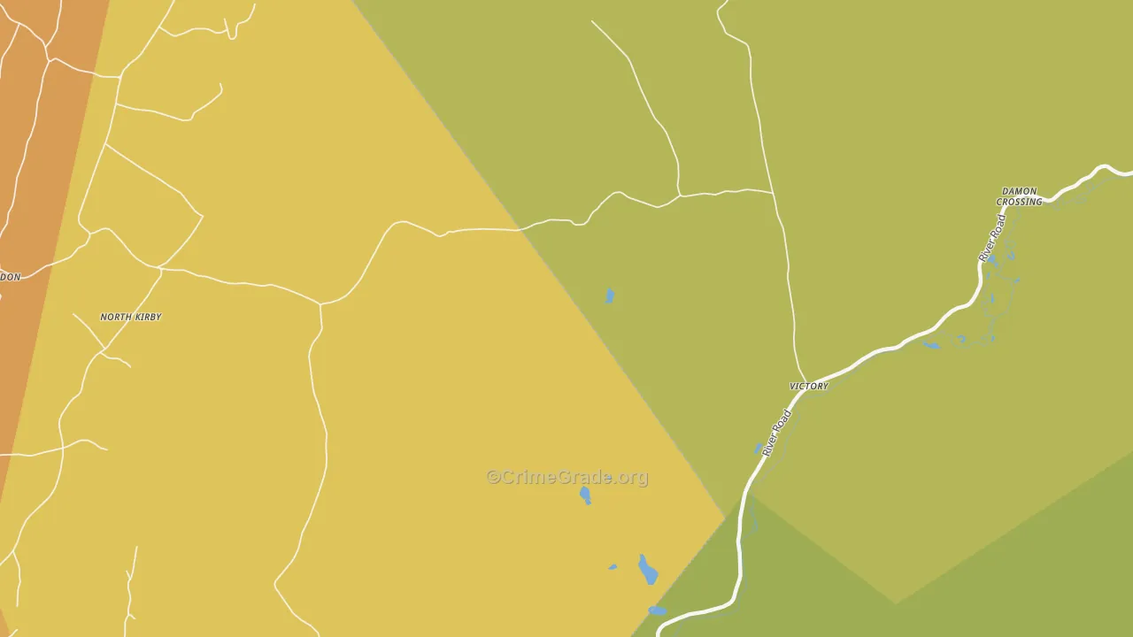 Victory, VT Map of Drug-Related Crime Rates