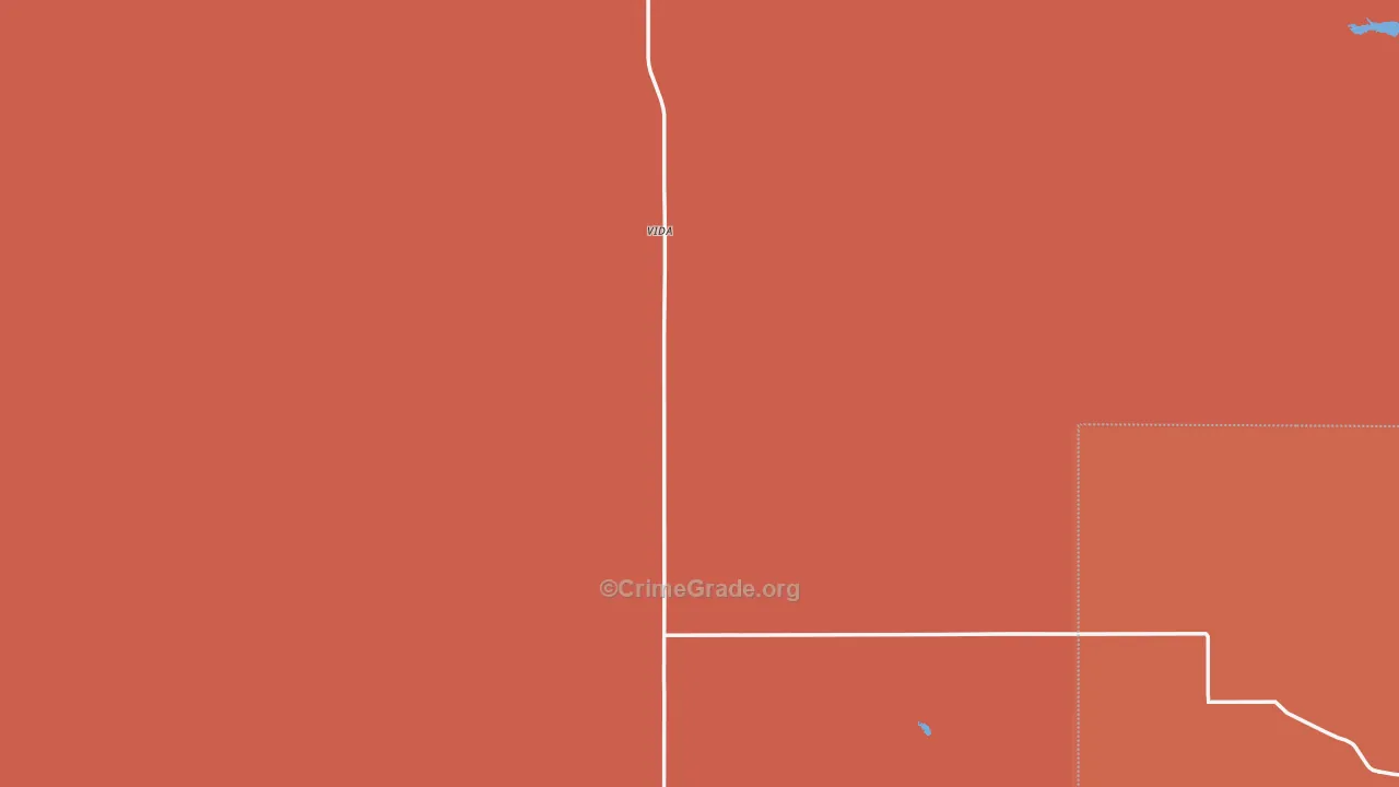 Vida, MT Map of Drug-Related Crime Rates