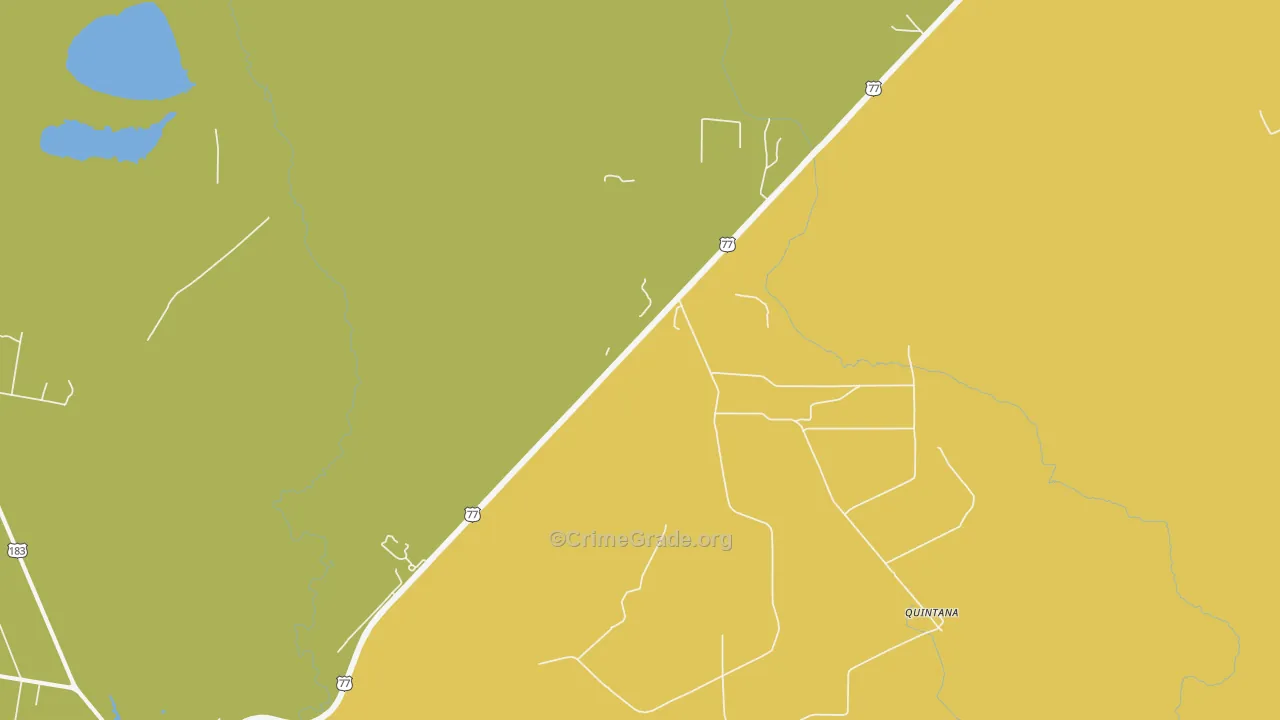 Vidaurri, TX Map of Drug-Related Crime Rates