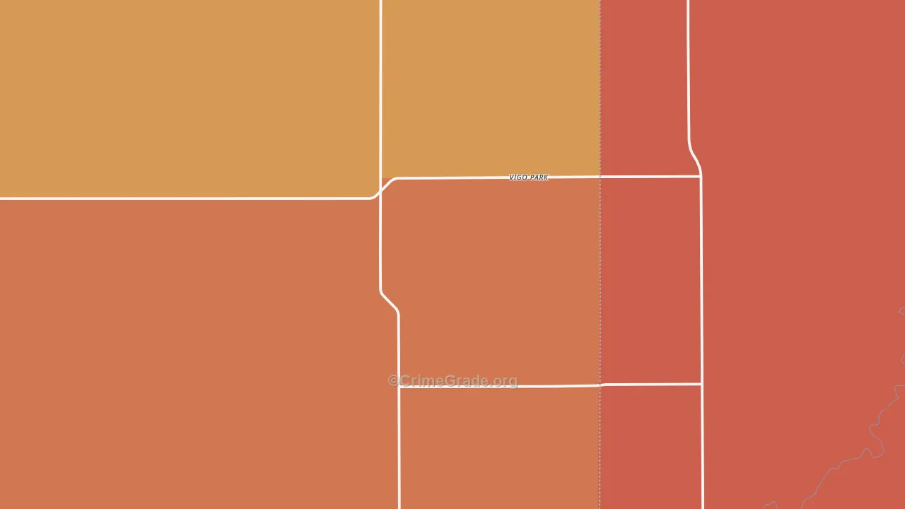 Vigo Park, TX Map of Drug-Related Crime Rates