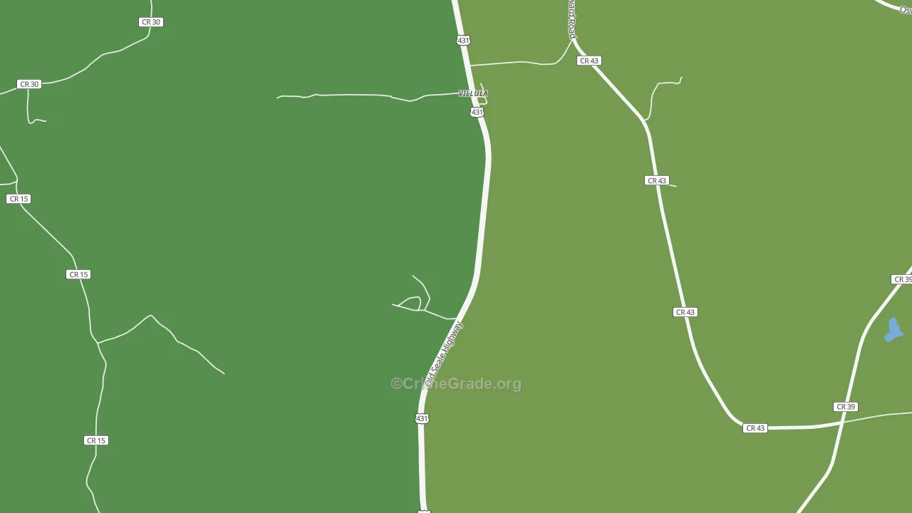 Villula, AL Map of Drug-Related Crime Rates