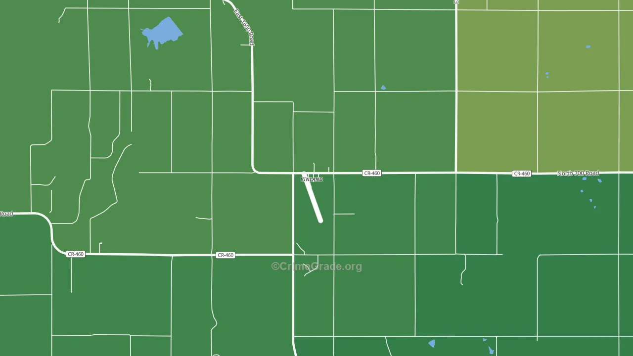 Vinland, KS Map of Drug-Related Crime Rates