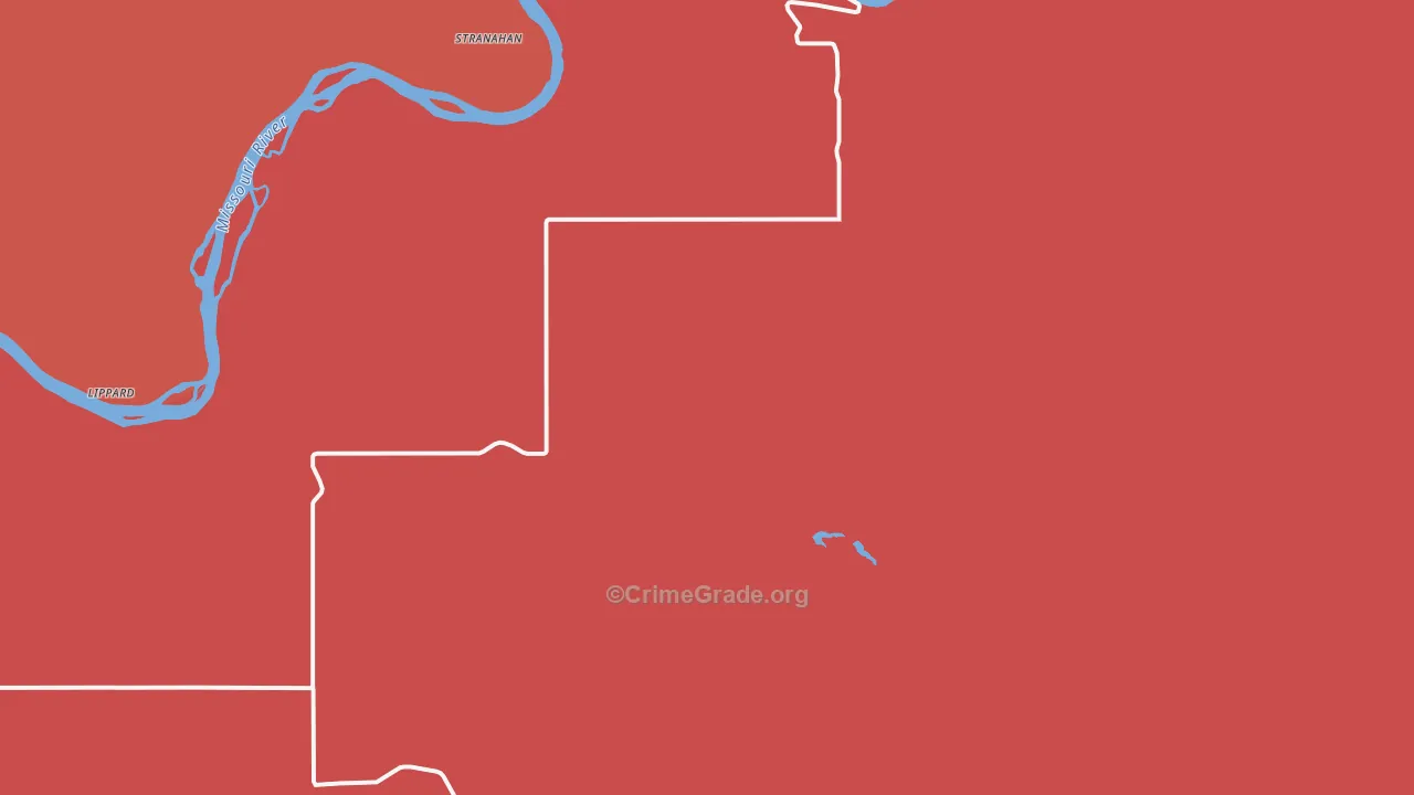 Virgelle, MT Map of Drug-Related Crime Rates