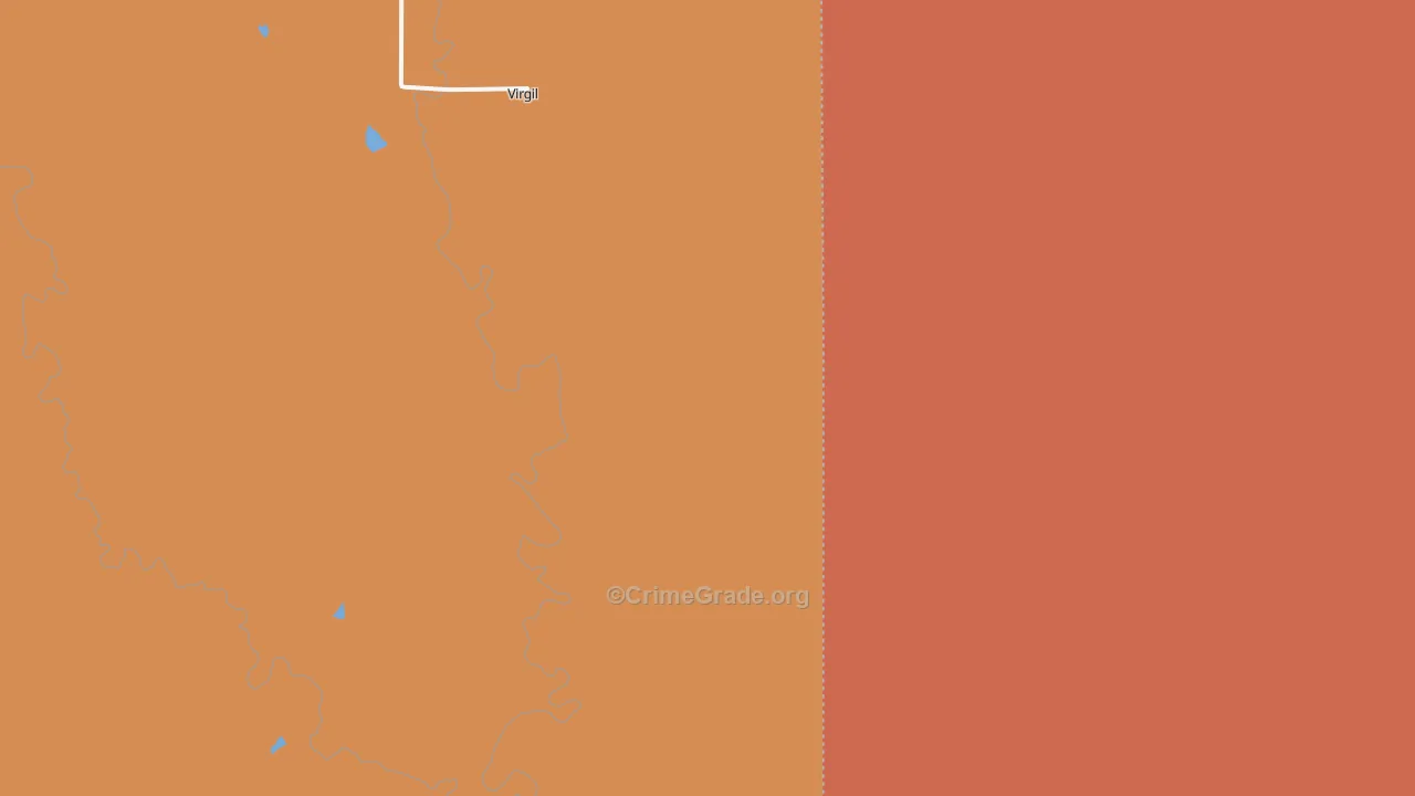 Virgil, KS Map of Drug-Related Crime Rates