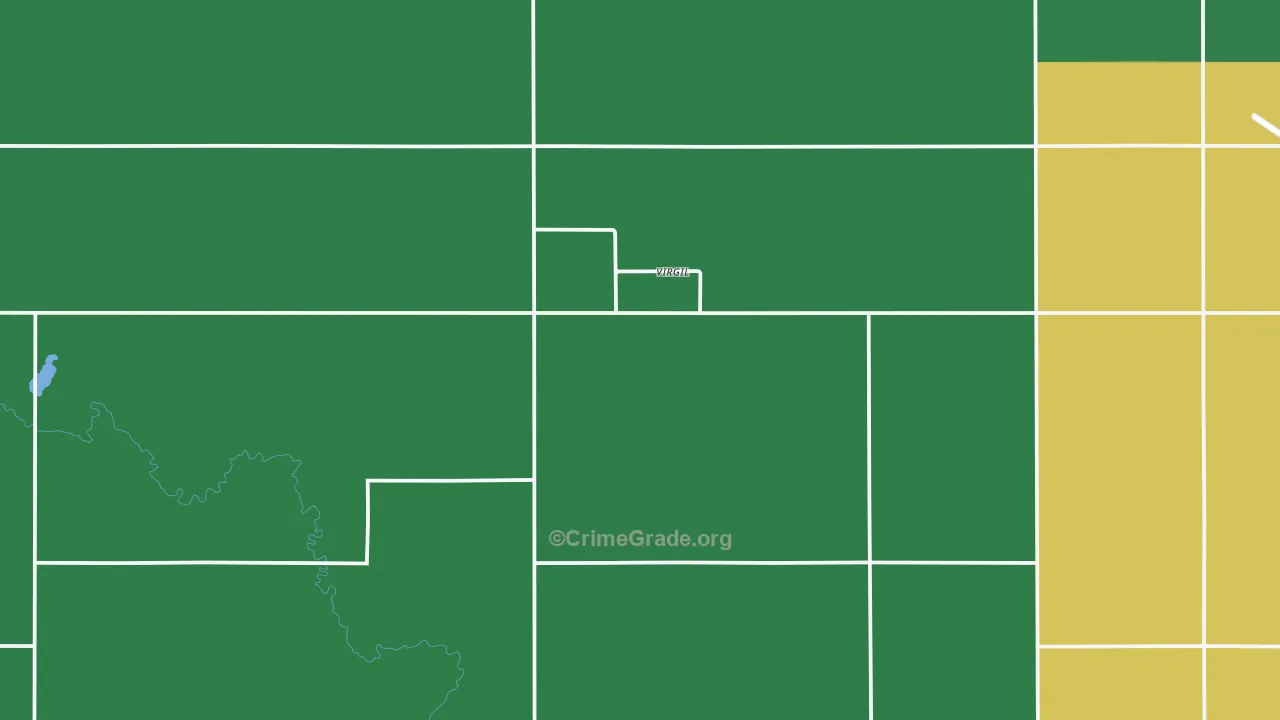 Virgil, SD Map of Drug-Related Crime Rates