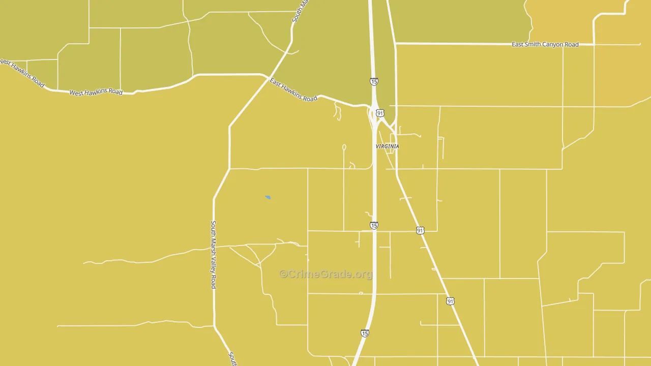 Virginia, ID Map of Drug-Related Crime Rates